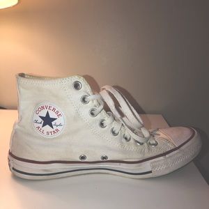 Converse All Star Size 8.5 White High Top